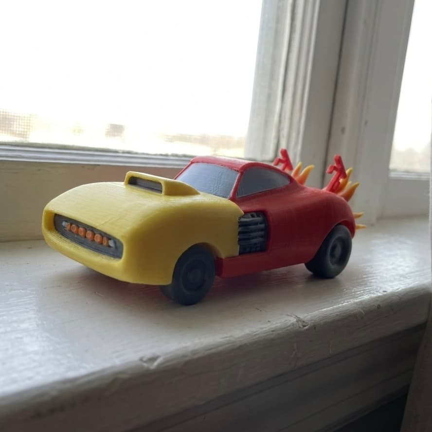 3D printed race car