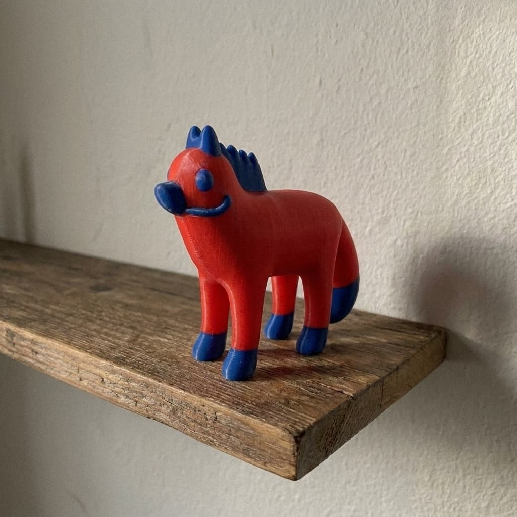 3D printed fox figurine